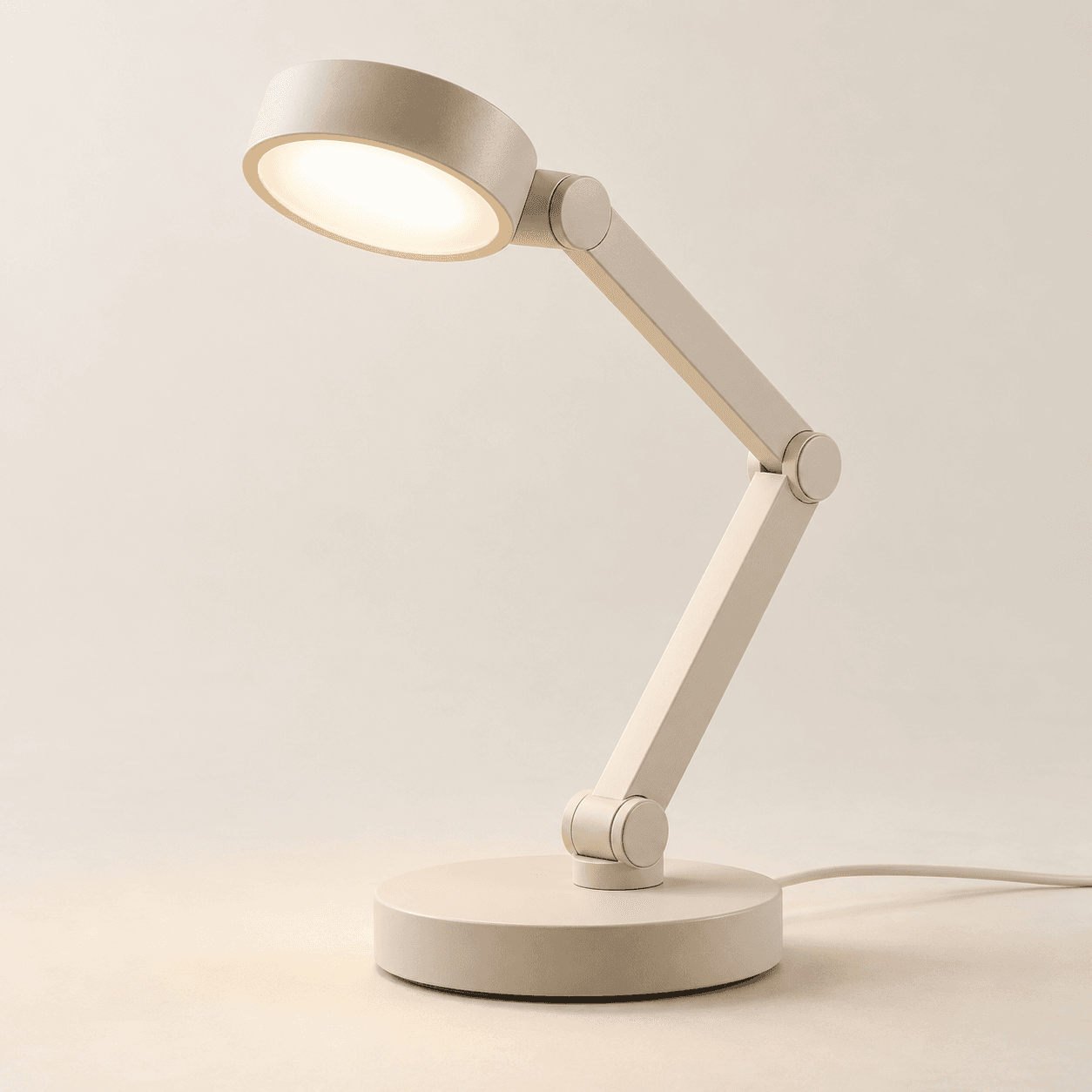 Luminária LED modular em composição ilustrativa